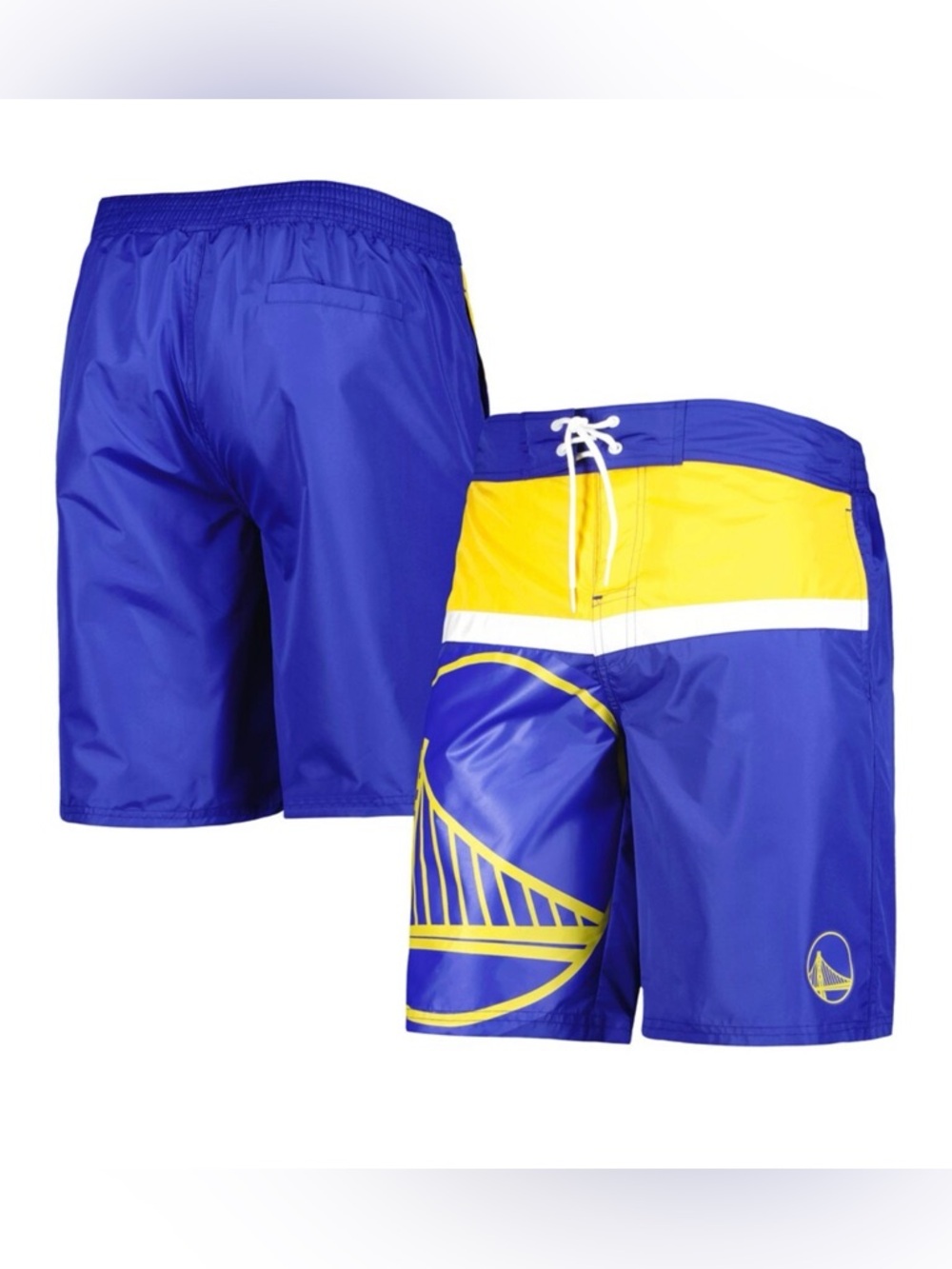 Golden State Warriors Blue & Yellow Basketball Shorts by Carl Banks Size Med.